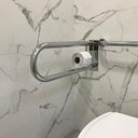 Ver imagem 1 de Barra de Apoio Para Sanitário Articulada Com Papeleira