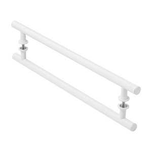 Puxador Branco Para Porta De Vidro Madeira Pivotante 90cm