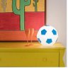 Luminária Bola de Futebol- Branca e Azul - 1