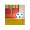 Luminária Bola de Futebol- Branca e Azul - 2