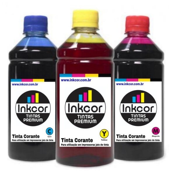 Tinta Para Recarga De Cartuchos HP 664 662 Canon 145 146 141 com 1250ml no Total - 2