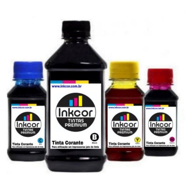 Tinta Para Recarga De Cartuchos HP 664 662 Canon 145 146 141 com 1250ml no Total - 1