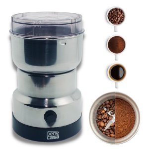 Moedor Triturador De Café E Sementes Elétrico Inoxidável 110V