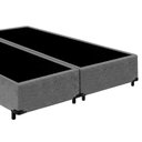 Ver imagem 5 de Cama Box Queen Bipartido Suede Mega Cama Cinza