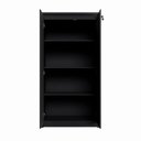 Ver imagem 4 de Armário Alto 160cm para Escritório 2 Portas com Chave Corporate F5 Preto