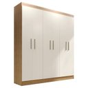 Ver imagem 1 de Guarda Roupa Casal Ipé 6 Portas Freijó Off White Fosco - Kits Paraná