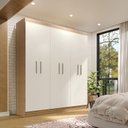 Ver imagem 7 de Guarda Roupa Casal Ipé 6 Portas Freijó Off White Fosco - Kits Paraná