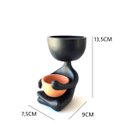Ver imagem 2 de Vaso Boneco BOB Sentado Preto