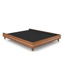 Ver imagem 1 de Cama Avulsa para Colchão Casal Torres Pés em Madeira Pu Caramelo G91 - Gran Belo