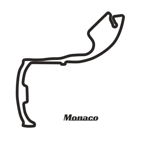 Quadro 3D Pista Monaco / Decoração, F1, Fórmula 1 - Toque 3D
