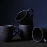 Conjunto com 4 Canecas Orgânico Preto Matte 273Ml - 2