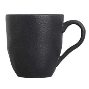 Conjunto com 4 Canecas Orgânico Preto Matte 273Ml
