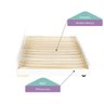 Bicama Solteiro Infantil Reversível Led com Rattan Grade em Palito Wave Casatema MadeiraOriginals - 11