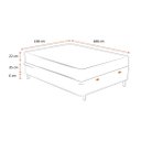 Ver imagem 4 de Cama Box Baú Casal 138 Tecido Sintético Preto com Colchão Little Angel - Bello Box - Mola Superlasti