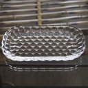 Ver imagem 3 de Travessa de Cristal Mini Bandeja Bublle Lyor 21×12,2 Cm