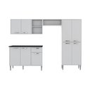 Ver imagem 2 de Cozinha Completa Compacta Xangai Plus Multimóveis Branco