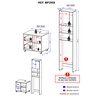 Conjunto Kit de Banheiro com Gabinete e Armário Multimóveis Branco - 4
