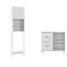Conjunto Kit de Banheiro com Gabinete e Armário Multimóveis Branco - 2