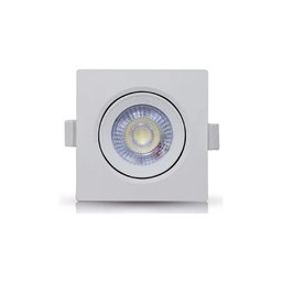 Spot Led Integrado Embutir Quad 5w Bivolt 6500k Luz Fria Decoração - 2