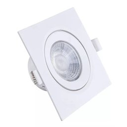 Spot Led Integrado Embutir Quad 5w Bivolt 6500k Luz Fria Decoração - 1