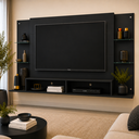 Ver imagem 1 de Painel para TV até 60 Polegadas com Nicho - Preto