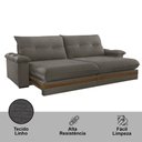Ver imagem 7 de Sofá Avalon 02 Módulos de 90cm Br25cm Meu Sofá Online A231 Linho Cinza Escuro