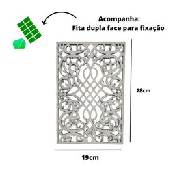 Divisor de Ambiente em Mdf 3mm Branco Modular 29x19 Cm [f031] - 2