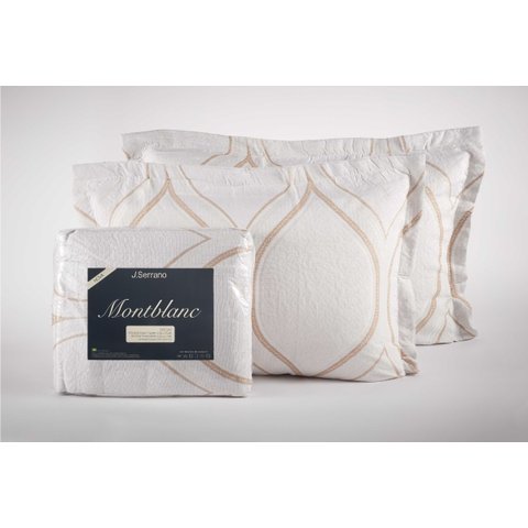 Kit Colcha Montblanc Orvalho 03 Creme Cotton Casal Queen