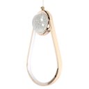 Ver imagem 2 de Luminária de Teto Pendente Oval de Cristal Dourado Led Integrado 3w 3000k