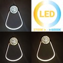 Ver imagem 5 de Luminária de Teto Pendente Oval de Cristal Dourado Led Integrado 3w 3000k