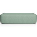 Ver imagem 5 de Puff Decorativo Orgânico para Living Quarto 195cm Doha W01 Linho Verde Menta - Lyam Decor