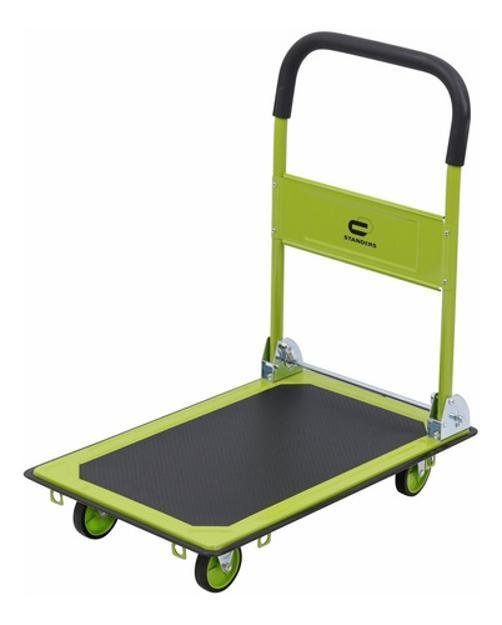 Carrinho de Carga Plataforma Dobrável Aço 150kg Roda - 3