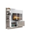 Ver imagem 2 de Home Theater Denver para Tv Ate 55" Branco Acet Tx com Lacca Fume Brilho