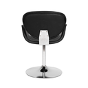 Ver imagem 4 de Cadeira Tulipa Comfort Giratória Estofada Base Cromada Preta