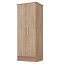 Ver imagem 4 de Guarda Roupa Solteiro Wind e Armário Multiuso Viena Nogal Vanilla Touch - Demóbile