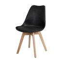 Ver imagem 3 de Kit 2 Cadeiras Leda Saarinen Design Preta Preto