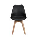 Ver imagem 4 de Kit 2 Cadeiras Leda Saarinen Design Preta Preto