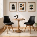 Ver mais imagens de Kit 2 Cadeiras Leda Saarinen Design Preta Preto
