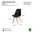 Ver imagem 7 de Kit 2 Cadeiras Leda Saarinen Design Preta Preto