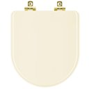 Ver imagem 1 de Assento Sanitário com Amortecedor Oxford Creme para Vaso Deca com Ferragem Dourada
