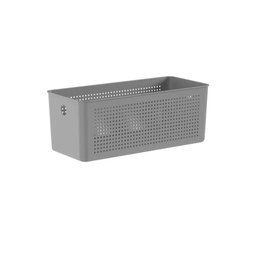 Cesto Organizador Multiuso Lavanderia Flow 34x15x13 Chumbo - 1