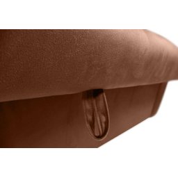 Sofá Cama para Sala de Estar Zaia com Baú Veludo Matrix - Cobre - 7