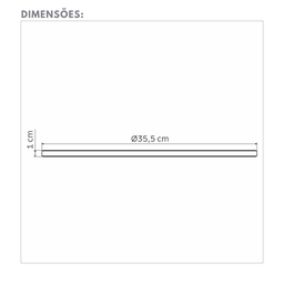 Pedra Refratária para Pizza em Cordierita Churrasqueira Tcp-400 Tramontina 35,5cm - 3