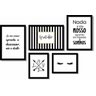 Kit 5 Quadros Decorativos Gratidão Frases Motivacionais Decoração - 1