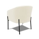 Ver imagem 7 de Poltrona Decorativa Pé de Ferro Preto Kit 2 Stella Cotelê Ext/veludo Off White D03 - D’Rossi