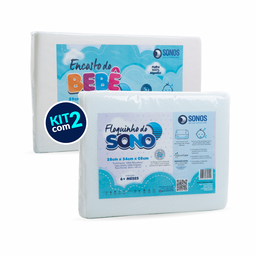 Kit Travesseiro e Encosto Antirrefluxo Bebê Sonos 2 Peças - 1