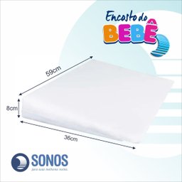 Kit Travesseiro e Encosto Antirrefluxo Bebê Sonos 2 Peças - 3