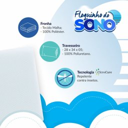 Kit Travesseiro e Encosto Antirrefluxo Bebê Sonos 2 Peças - 6