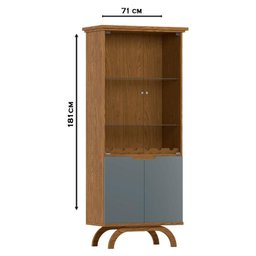 Cristaleira Vicenza Ype Cinza – New Ceval - 2 Cristaleira Vicenza Ype Cinza – New Ceval - 2