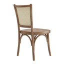 Ver imagem 2 de Cadeira de Jantar Luxemburgo Amêndoa com Encosto em Rattan